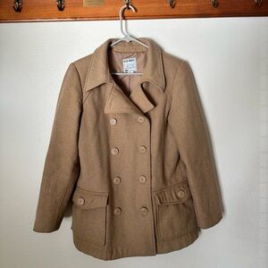 Old Navy Double-Breasted Peacoat in Camel